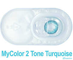 MyColor 2 Tone Turquoise контактные цветные линзы Interojo