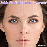 Adria Festival 1 Tone Lavander контактные цветные линзы Interojo