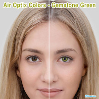 Air Optix Colors Gemstone Green контактные цветные линзы Alcon