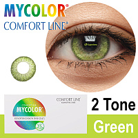 MyColor 2 Tone Green контактные цветные линзы Comfort Line от Interojo