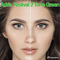 Adria Festival 2 Tone Green контактные цветные линзы Interojo