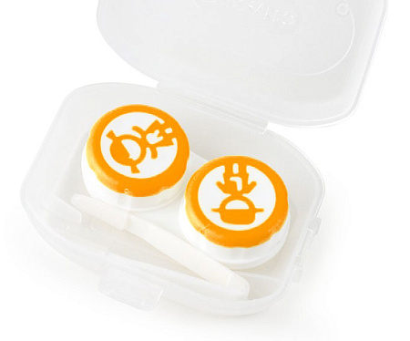 Набор дорожный для линз SL-82016-K "Человечки"