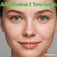 Adria Festival 2 Tone Green контактные цветные линзы Interojo
