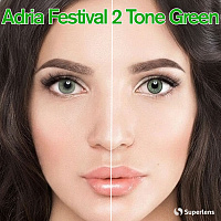 Adria Festival 2 Tone Green контактные цветные линзы Interojo