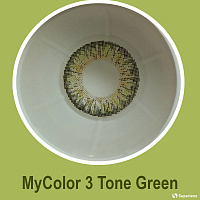 MyColor 3 Tone Green контактные цветные линзы Interojo