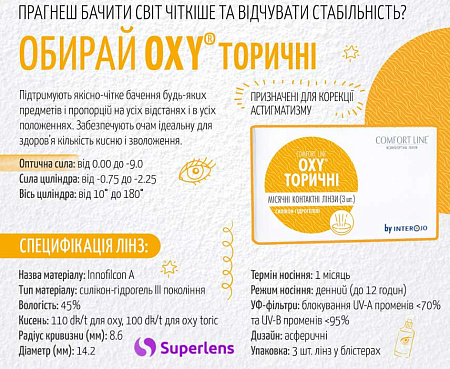 OXY TORIC ComfortLine OXY TORIC ComfortLine