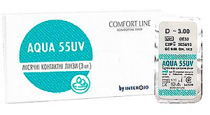 Aqua 55 UV Comfort Line | контактные линзы на месяц Interojo Aqua 55 UV Comfort Line | контактные линзы на месяц Interojo