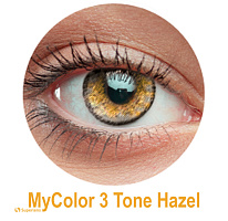 MyColor 3 Tone Hazel контактные цветные линзы Interojo