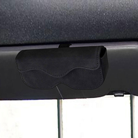 Футляр держатель для очков в авто экокожа