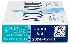 ACUVUE OASYS WITH TRANSITIONS 6 шт.| фотохромные контактные линзы акувью оазис транзишн ACUVUE OASYS WITH TRANSITIONS 6 шт.| фотохромные контактные линзы акувью оазис транзишн