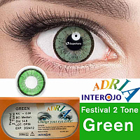 Adria Festival 2 Tone Green контактные цветные линзы Interojo