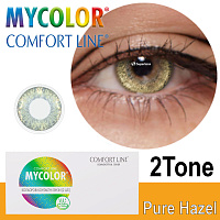 MyColor 2 Tone Pure Hazel контактні кольорові лінзи Interojo