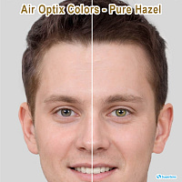 Air Optix Colors Pure Hazel контактные цветные линзы Alcon