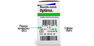Optima FW 4 шт. | контактні лінзи на 3 місяці Bausch+Lomb