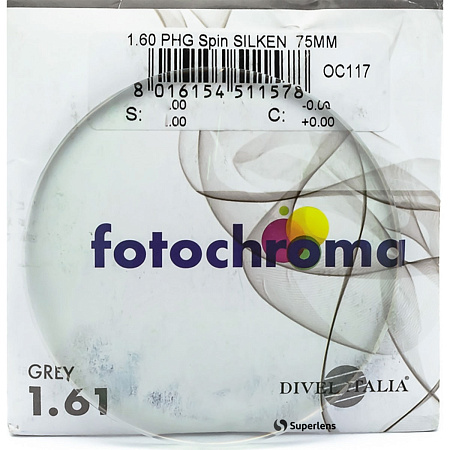 Divel Italia 1.61 Fotochromic Silken Grey