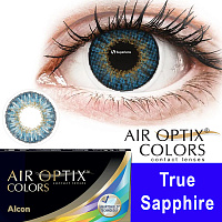 Air Optix Colors True Sapphire контактные цветные линзы Alcon