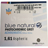 Divel Italia 1.61 AS Photochromic Grey Silken White Blue Natural | Лінзи для окулярів Divel Italia 1.61 AS Photochromic Grey Silken White Blue Natural | Лінзи для окулярів