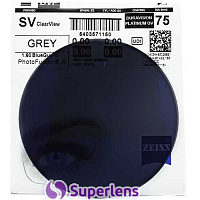 Фотохромна лінза  ZEISS Single Vision ClearView 1.6 PhotoFusion X Extra Grey DuraVision Platinum UV Фотохромна лінза  ZEISS Single Vision ClearView 1.6 PhotoFusion X Extra Grey DuraVision Platinum UV