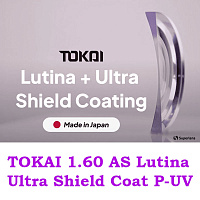 TOKAI 1.60 AS Lutina Ultra Shield Coat P-UV очковые линзы