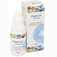 Капли ClearLux Drops 15 ml Смазывающие C гиалуриновой кислотой