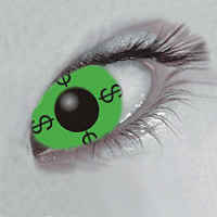 Crazy лінзи Dollar Green Crazy лінзи Dollar Green