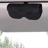 Футляр держатель для очков в авто экокожа