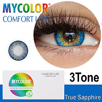MyColor 3 Tone True Sapphire контактні кольорові лінзи Interojo