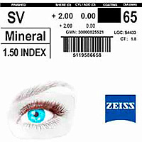 ZEISS Single Vision Mineral 1.5 очковые линзы