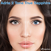 Adria 2 Tone True Sapphire контактні кольорові лінзи Interojo