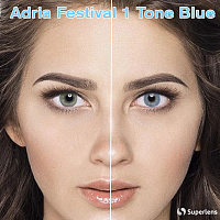 Adria Festival 1 Tone Blue контактні кольорові лінзи Interojo